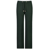 MOKÉ - ANDIE WOMEN'S WIDE LEG KNIT PANTS - HUNTER GREEN