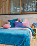 Kip & Co- Lagoon Teal Velvet Quilt