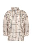 Zoe Kratzmann-Grant Top- Ivory Check