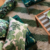 Bonnie and Neil- Fig Green Cushion 60cm x 40cm