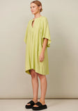 POL- Gia Linen Dress- Pistachio