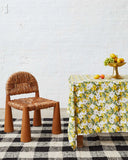 KIP & CO-  Summer Lily white Linen Tablecloth