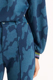 POM Amsterdam - Pants-Swirl Horizon Blue