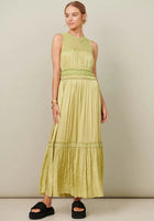 POL- Lara Tiered Dress- Pistachio