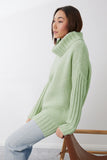 Mia Fratino - Iris Roll Neck- Moss