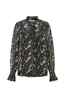 Pom Amsterdam - Blouse-Flower Blaze Anthracite