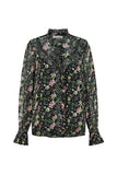 Pom Amsterdam - Blouse-Flower Blaze Anthracite