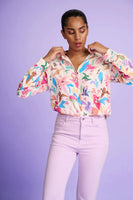 Pom Amsterdam - Mila Origami Fest- Ecru -Blouse