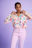 Pom Amsterdam - Mila Origami Fest- Ecru -Blouse