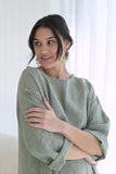 Eadie- The Malle Linen Dress - Pistachio