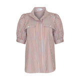 Zoe Kratzmann-Allot Top-Mocha Stripe