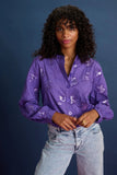 Pom Amsterdam - Blouse- French Violet Shine