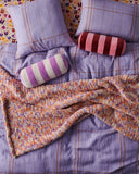 Kip & Co- Amethyst Pearl Velvet Bolster Cushion
