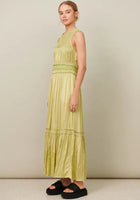 POL- Lara Tiered Dress- Pistachio