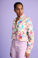 Pom Amsterdam - Mila Origami Fest- Ecru -Blouse