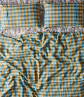 Marigold Tartan Linen Pillowcases