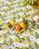 KIP & CO-  Summer Lily white Linen Tablecloth