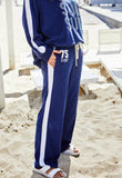 Hammill & Co - Sun Towelling Pant in Navy