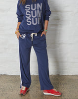 Hammill & Co - Sun Towelling Pant in Navy