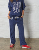 Hammill & Co - Sun Towelling Pant in Navy