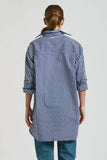 Boyfriend Shirt Navy Thick Stripe - Shirty