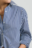 Boyfriend Shirt Navy Thick Stripe - Shirty