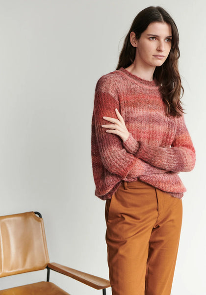 POL - Muster Ribbed Ombre Knit - Fox