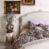 Kip & Co Black Meadow Pillow Slips 2 Pair