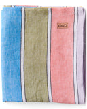 KIP & CO-  MAJORCA STRIPE WOVEN LINEN TABLECLOTH & Tea Towels