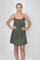 Khaki Linen Slip