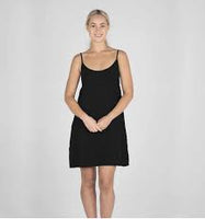 Black Linen Slip