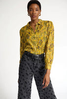 Pom Amsterdam - Blouse- Mythical Birds- Amber