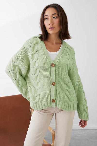 Mia Fratino - Willow Cardigan - Moss