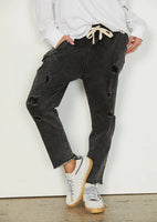 Hammill & Co - Black Denim Distressed Jean