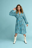 Stella Flows Sky Blue Dress - POM AMSTERDAM