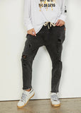 Hammill & Co - Black Denim Distressed Jean