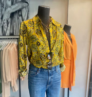 Pom Amsterdam - Blouse- Mythical Birds- Amber