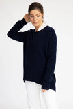 Favourite Scoop Cashmere Sweater - French Navy