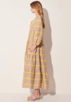 POL Bayside Stripe MIDI Dress