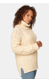 Maxted - Ivory Bracken Cable Roll Neck Jumper