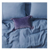 Washed Denim Blue Linen Pillowslips & Sheets Kip & Co