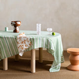 Bonnie & Neil Stripe Green Table Cloth