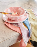 KIP & CO-  MAJORCA STRIPE WOVEN LINEN TABLECLOTH & Tea Towels