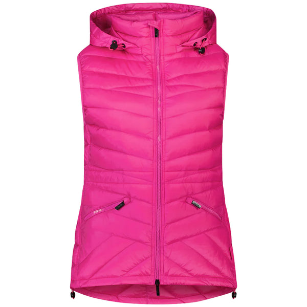 Moke - Mary-Claire Packable Down Vest - Hot Pink